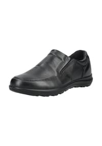 iMAC® - Leder/Textil Slipper - Schwarz