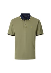 CASAMODA - Herren Polo-Shirt uni Basic Circular Knit - Blau