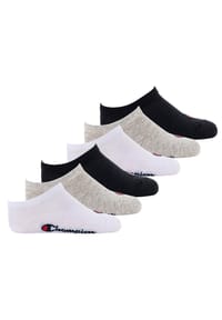 Champion® - Kinder Socken, 6er Pack- Crew Socken, einfarbig - Blau/Weiß/Grau