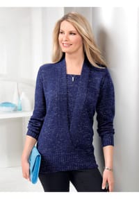 Sieh an! - Pullover - blau-meliert