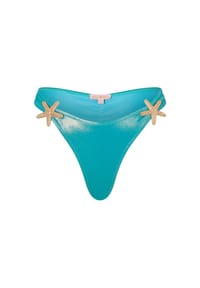 MODA MINX - Bikinihose mit tollen Seestern-Elementen - Blue Shimmer