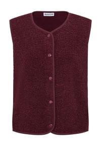 MANGUUN - Kunstfellweste, Druckknopf, für Damen - 1 BLUE