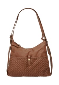 Samantha Look - Shopper Echt Leder, Made In Italy - cognac