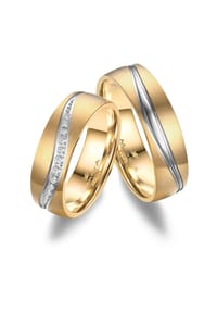 MARRYA - MARRYA MARRYA Titan Ringe Trauringe Eheringe Partnerringe - Damen Ring - gold - silber