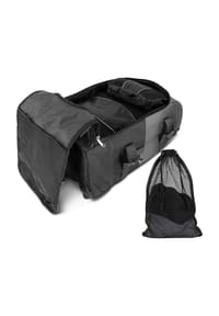 normani® - Reisetasche mit 5 passenden Kleidertaschen Melano - Grau/Petrol