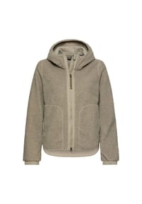 camel active - Polar-Fleecejacke mit fester Kapuze - Hellblau