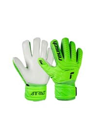 reusch - Torwarthandschuhe Attrakt Grip Finger Junior für alle Spielfeldoberflächen - 5007 green gecko