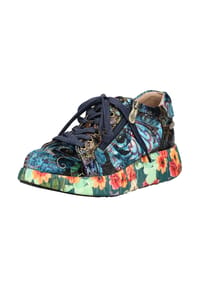 LAURA VITA® - Leder/Textil Sneaker - Indigo