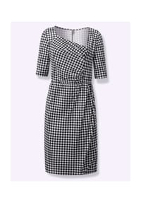 heine - Jersey-Kleid - schwarz-ecru Pepita