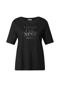 Street One - T-Shirt, Halbarm, für Damen - 20001  BLACK
