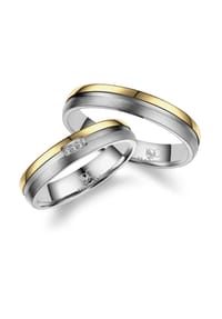 MARRYA MARRYA - MARRYA Titan Ringe Trauringe Eheringe Partnerringe - Damen Ring - gold - silber