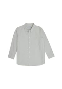 mr main man - Oxford Hemd aus Baumwolle – Regular Fit, Kent-Kragen - Khaki