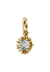 LYOMI - Anhänger 585/- Gold 1 Diamant Lab Grown 0,25ct. - gelb