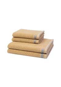 ROSS® 2 X Handtuch 2 X Duschtuch im Set Smart - Smart - Aprikose