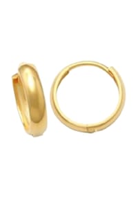 XENOX - Damen Creolen, 375er Gelbgold - GELBGOLD