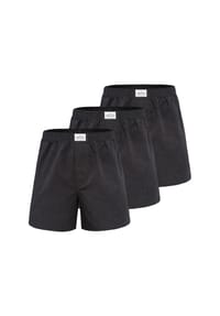 Lakeford & Sons - Boxer American Boxershorts Herren 3-Pack in klassischen Designs - dunkelblau