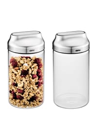 GEFU® Vorratsdosen-Set - KIPPO - SCHWARZ / SILBER