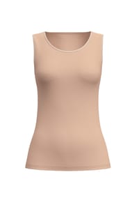 CALIDA - Damen Tank-Top aus Wolle-Seide True Confidence - 857 PLATIN MELÉ_