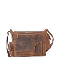 GREEN BURRY Vintage - Vintage Messenger II Leder 39 cm - brown