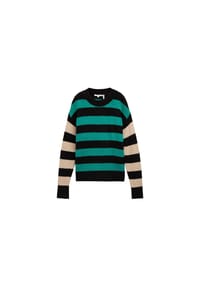 DENIM TOM TAILOR - Pullover, Rundhals, für Damen - 35937 GREEN BLACK