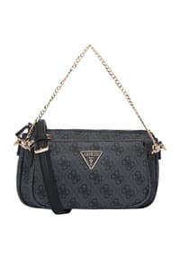 GUESS NOELLE Umh ngetasche Lederoptik Emblem Logo Print f r