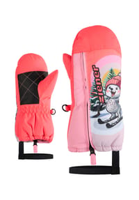 ziener - Fäustlinge Leon, Reißverschluss, für Kinder - 758  NEON PINK