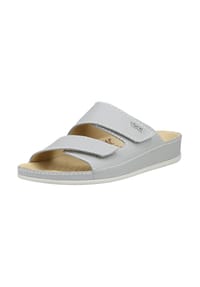 ViTAL® - Nappaleder Pantoletten - Hellgrau