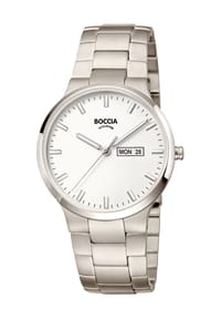 BOCCIA® - Herrenuhr "3649-01" - silber matt