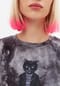 CAT by manii'ta lacitta Graues T-Shirt Rockerkatze Bild 10