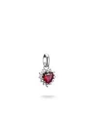 Thomas Sabo - Charm-Anhänger True Romance rotes Herz Connect - rot, silberfarben, weiß