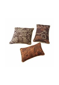 LOBERON - Kissenhülle 3er Set Carivelle rostbraun/creme - rostbraun/creme