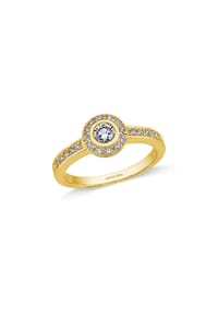 MONCARA - Damen Ring, 585er Weißgold, 23 Diamanten zus. ca. 0,50 Karat - Weißgold