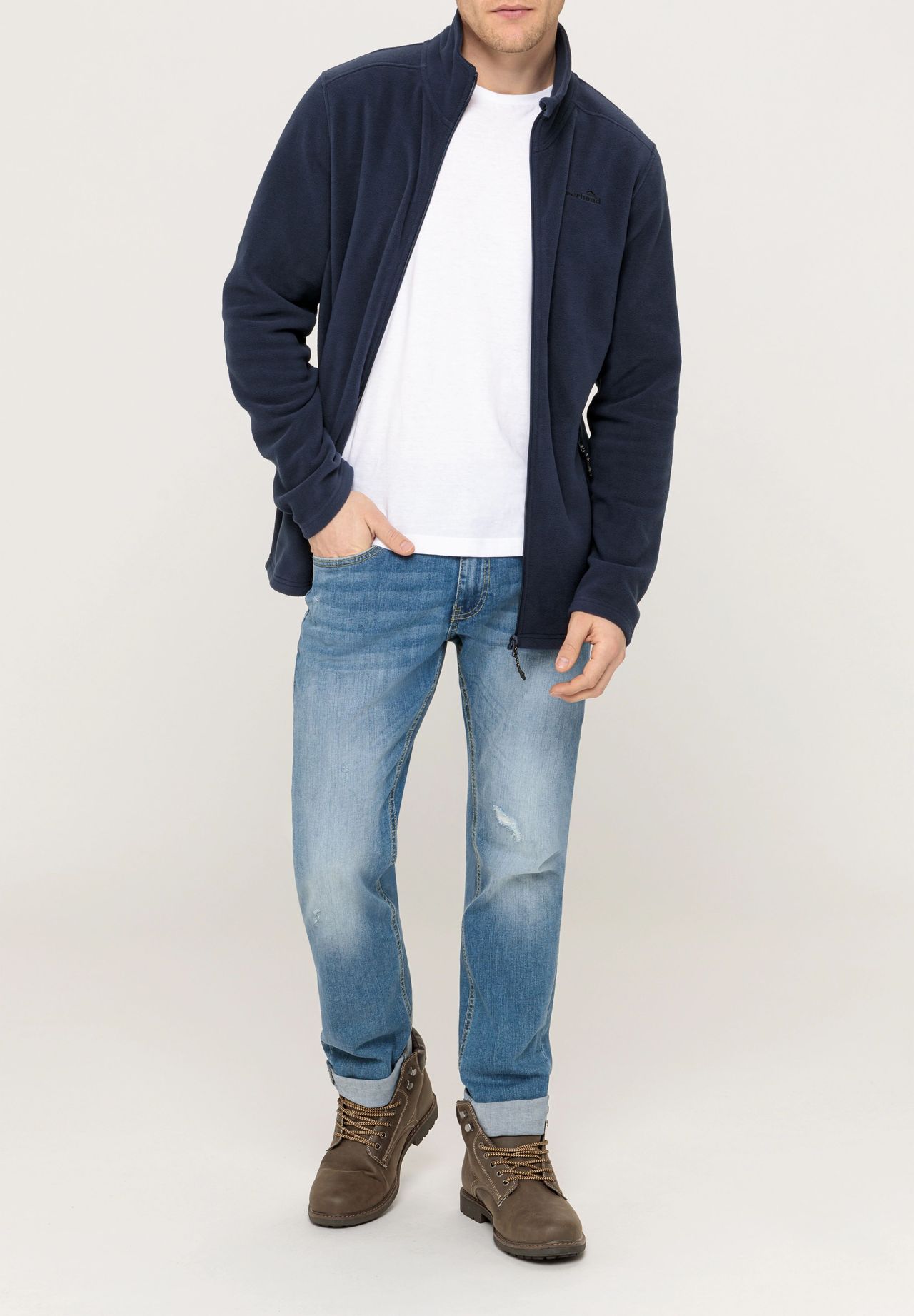 moorhead Fleecejacke, Stehkragen, Reißverschlusstaschen, für 