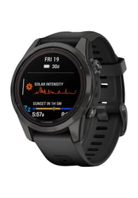 GARMIN® - FENIX® 7S PRO Touchscreen-Smartwatch FĒNIX® 7S PRO - SAPPHIRE SOLAR  "010-02776" - SCHWARZ/ SILIKON