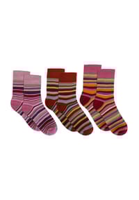 normani® - 3 Paar Kinder-Ringel-Thermosocken - Jungen/Ringel