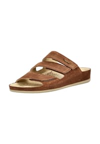ViTAL® - Veloursleder Pantoletten - Blau