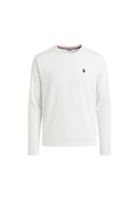 U.S. POLO ASSN. - Herren Langarmshirt  - Longsleeve, Rundhals, Logo, Baumwolle - Dunkelblau