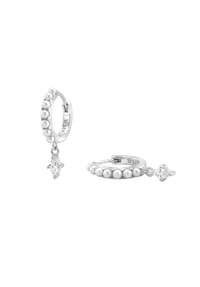 NOELANI - Charm Creole für Damen, Silber 925, Süßwasserzuchtperle, Zirkonia - SILBER