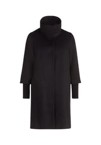 zero - Kurzmantel mit Stehkragen - Black Beauty