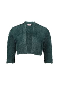 Vera Mont - Strickbolero, 3/4-Arm, Fransen, für Damen - 4589 WILD RUBY