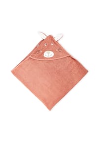 sigikid® Kapuzen-Badetuch Tiermotiv ,  für Babys und Kinder - SIGIKID BADETÜCHER - altrosa