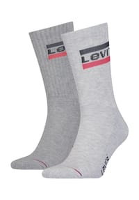 Levi's® - Socken, 2er-Pack, Logo-Design, für Herren - *208  MID GREY / B