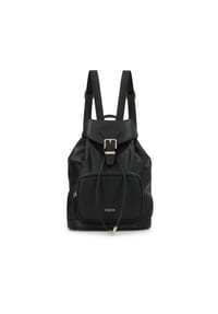 kazar - Rucksack aus Leder in Schwarz mit goldenen Details - Schwarz