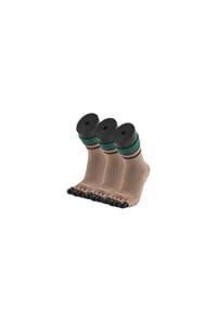 MUNADUNA - 3er-Pack Yoga-/Pilates-Zehensocken mit offenen Zehen Zehensocken,Elastisch,Stabilisierend - Braun