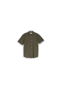 TOM TAILOR - Freizeithemd, Regular, Kurzarm, Kent, für Herren - 39670 LEAF GRE DOT
