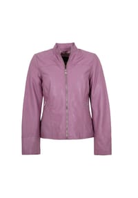 JILANI - Damen Lederjacke Lammnappa flieder - flieder