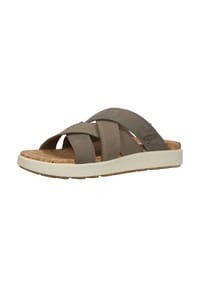 KEEN - Leder/Textil Pantoletten - Dunkelbraun