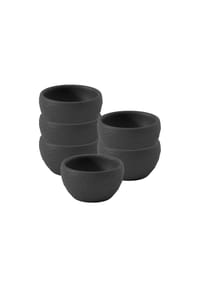 Villeroy & Boch Eierbecher Manufacture Rock ø 4,8 cm 6er Set schwarz - MANUFACTURE ROCK - schwarz