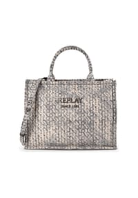 REPLAY - Shopper Tasche 40 cm - washed black-birch