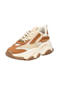 STEVE MADDEN - Lederimitat Sneaker - Braun/Weiß